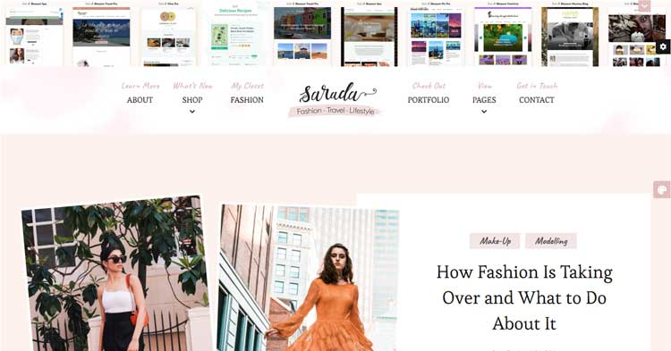 Download Blossomthemes - Sarada Fashion Lifestyle WordPress Theme