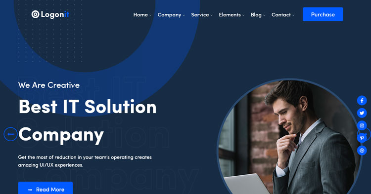 Download LogonIT IT Solutions & Business Service Theme Now!